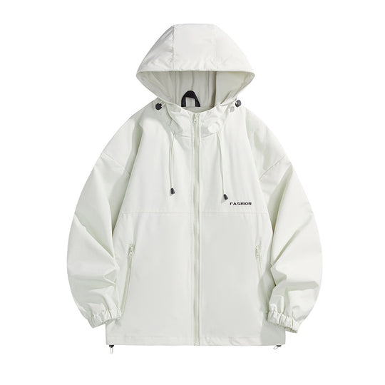 Herren Tech-Kapuzenwindbreaker mit verstellbarem Saum und wasserabweisender Membran Shop Nory