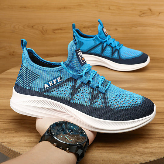 Herren Atmungsaktive Sport-Sneaker mit elastischem Schnürsystem