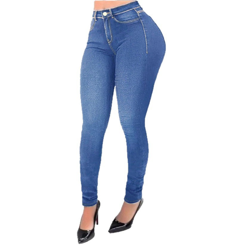 Damen Hochgeschnittene Sculpting-Jeggings im Denim-Look mit Push-up-Effekt Shop Nory