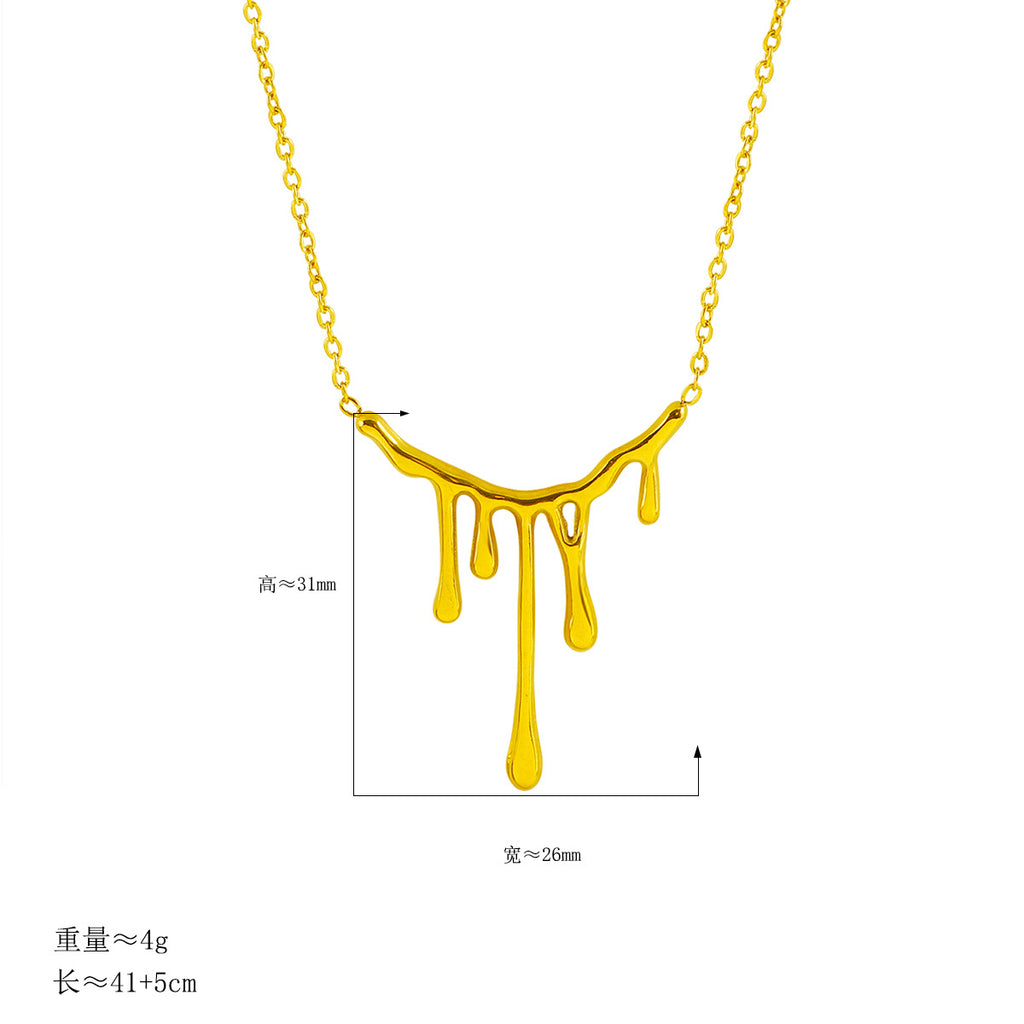 Damen moderne Kette mit kreativem und einzigartigem Tropfen-Design Shop Nory