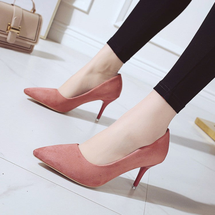 Damen nan spitze Court-Pumps mit schlankem Stilettoabsatz und gepolsterter Komfortinnensohle
