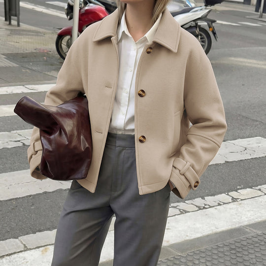 Damen Modische Overshirt Jacke Shop Nory
