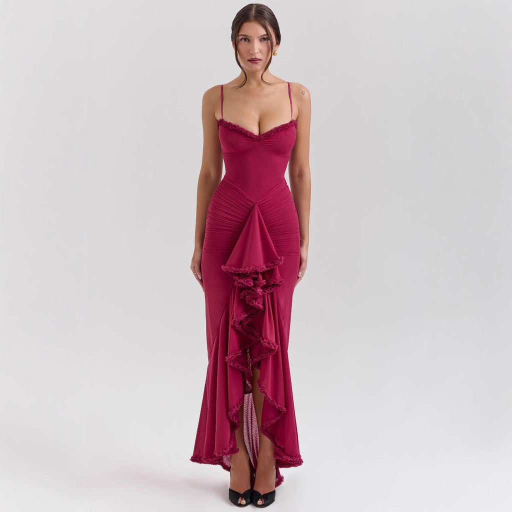 Damen Abendkleid mit schickem Dekolleté und figurbetontem Schnitt