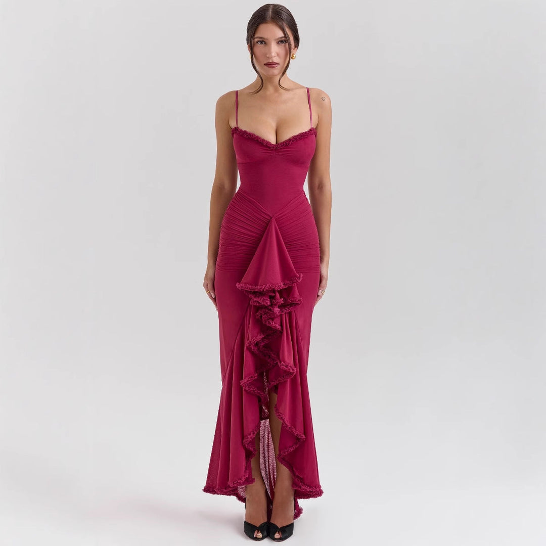 Damen Abendkleid mit schickem Dekolleté und figurbetontem Schnitt