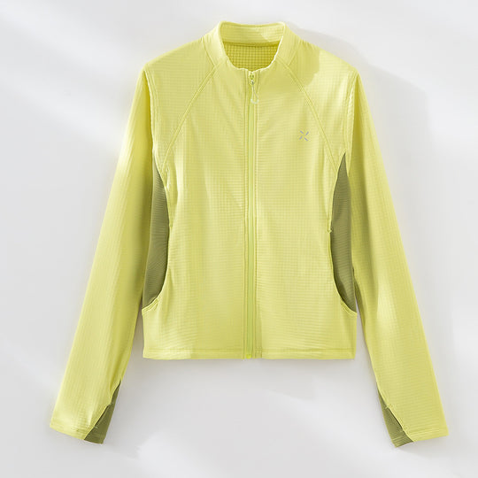 Damen Atmungsaktive Sportjacke mit Stehkragen, Raglanärmeln und Stretch-Einsätzen Shop Nory