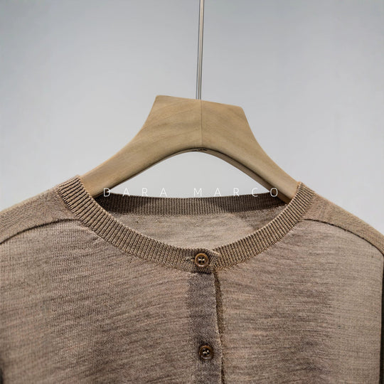 Damen Klassische Knopf-Cardigan Shop Nory