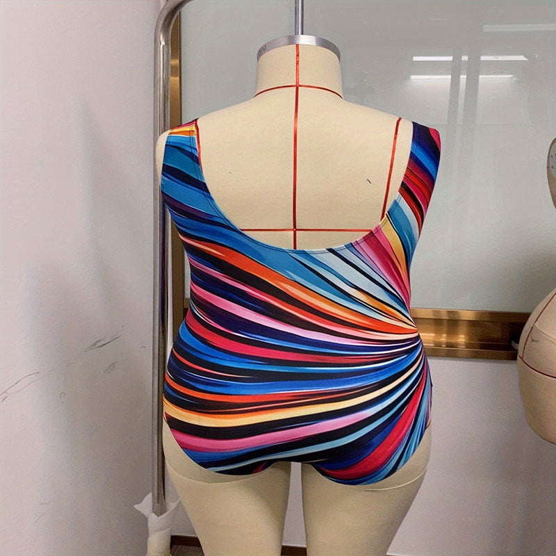 Damen Bademode mit stylischem Spiralmuster