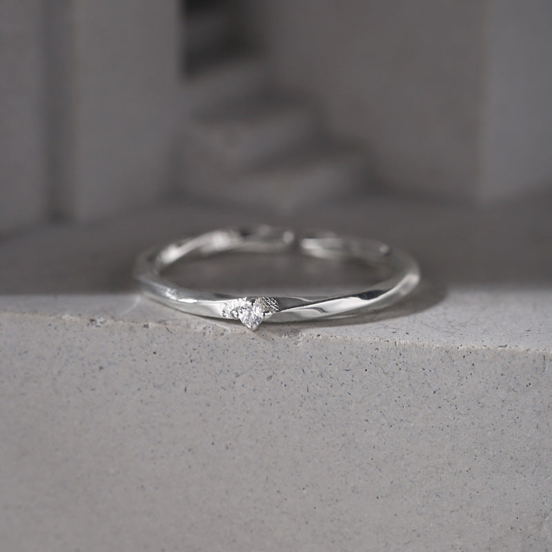 Damen zarter Ring mit funkelndem Zirkon Shop Nory
