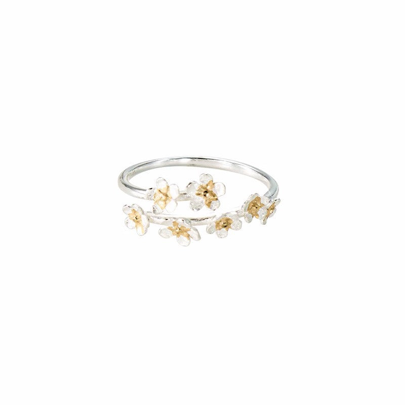 Damen Zarter und eleganter Ring mit funkelnden Kristallen Shop Nory