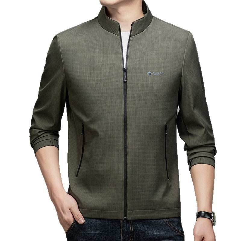 Herren Modische Sportjacke mit Stehkragen Shop Nory