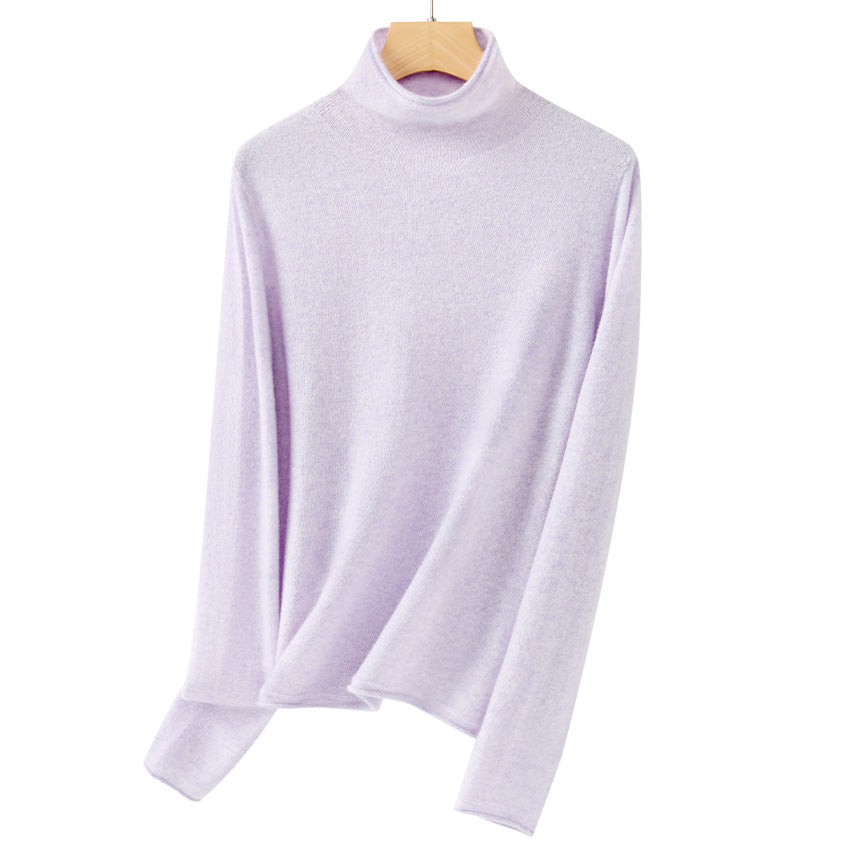Damen Feiner Rollkragenpullover aus ultraleichtem Feinstrick mit schlanker Silhouette Shop Nory