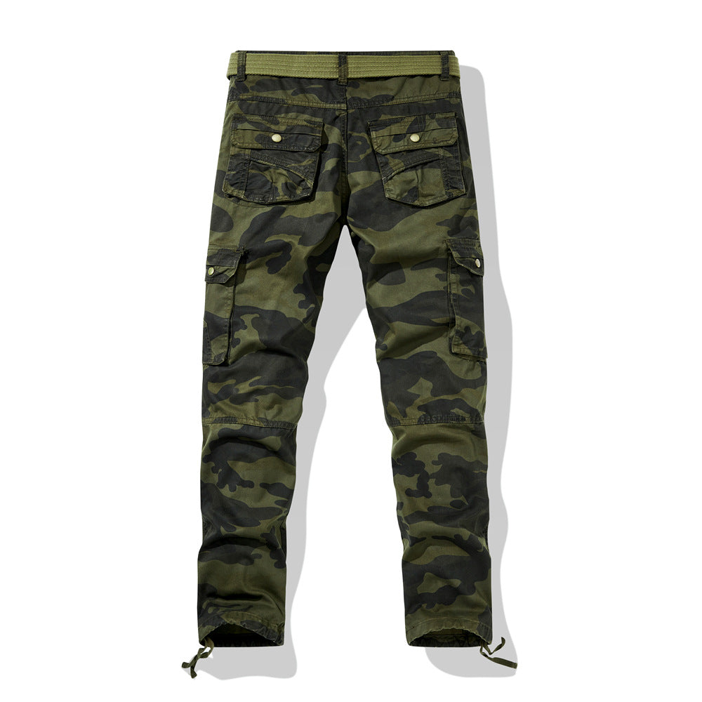 Herren Cargohose im Utility-Stil mit verstärkten Knien, Mehrfachtaschen und Kordelbund Shop Nory