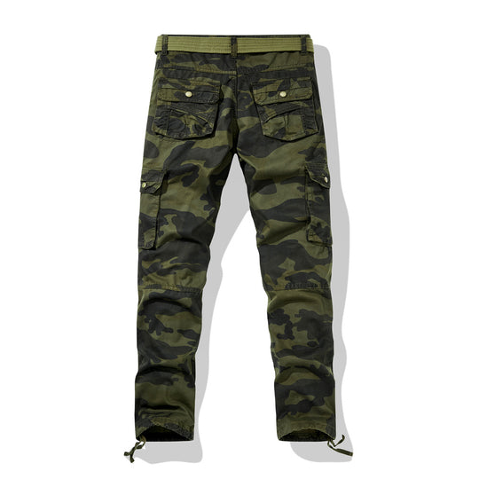 Herren Cargohose im Utility-Stil mit verstärkten Knien, Mehrfachtaschen und Kordelbund Shop Nory