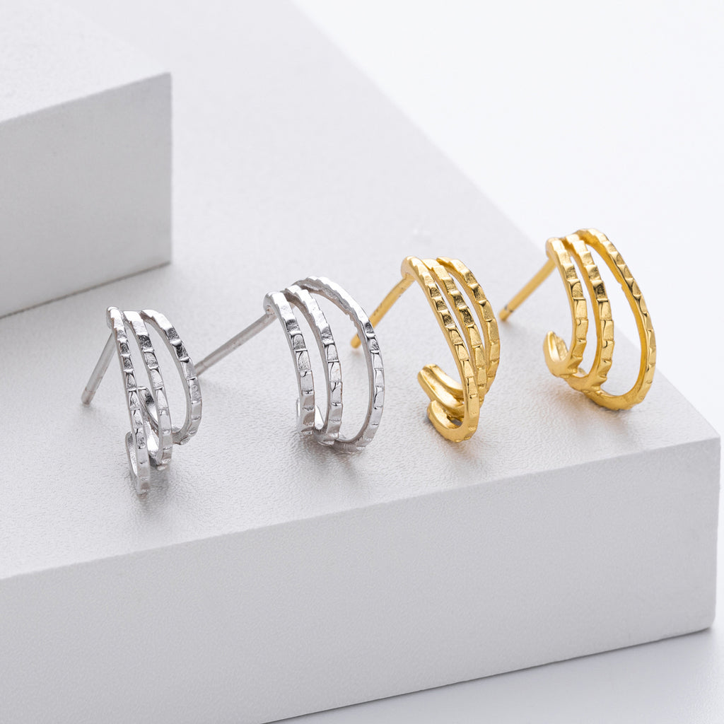 Damen Ohrhänger mit kreativem Wellenmuster aus 925 Sterling Silber Shop Nory