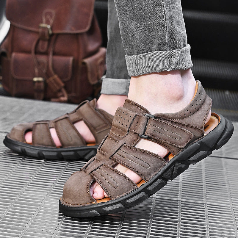 Herren bequeme Sandalen aus hochwertigem Leder