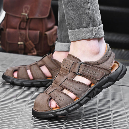 Herren bequeme Sandalen aus hochwertigem Leder