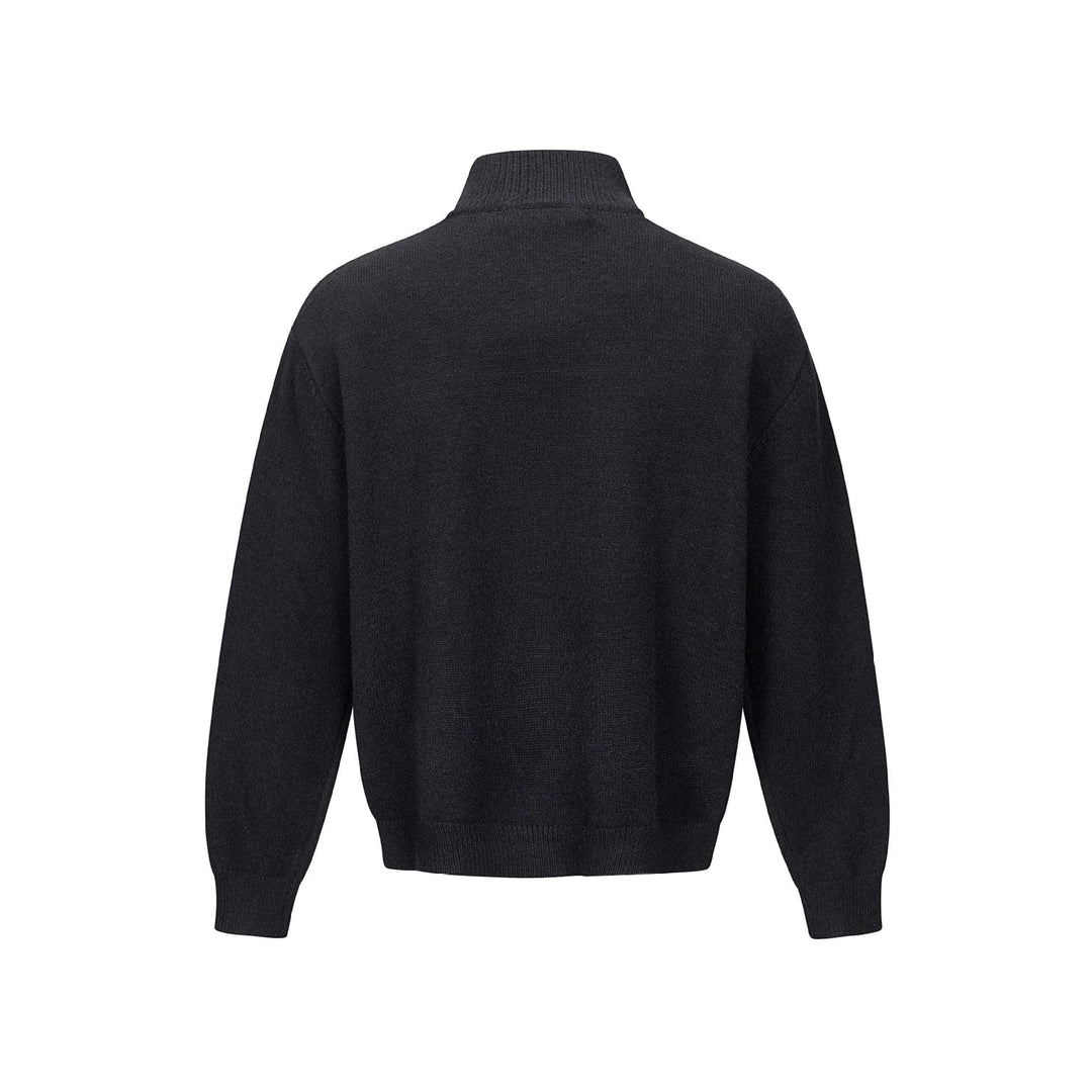 Herren Halbzip-Strickpullover mit Rippenkragen Shop Nory