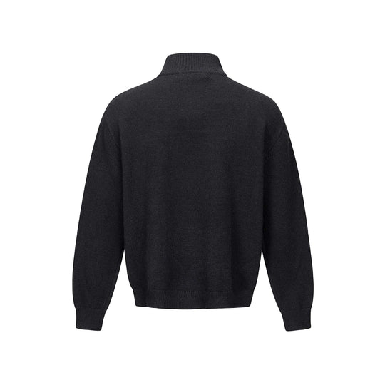 Herren Halbzip-Strickpullover mit Rippenkragen Shop Nory