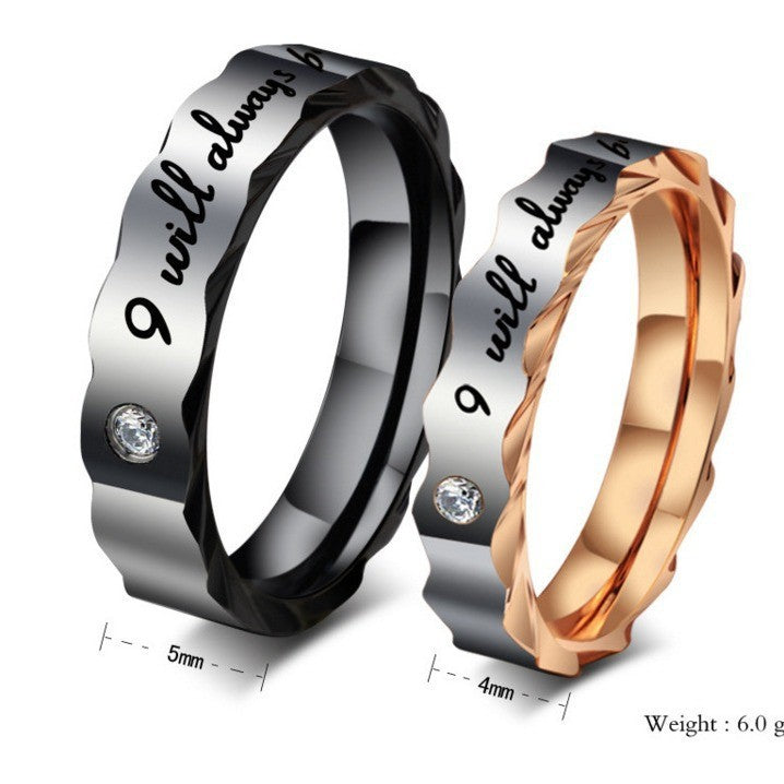 Herren Ring mit einzigartige Gravur und stilvollem Zirkon Shop Nory