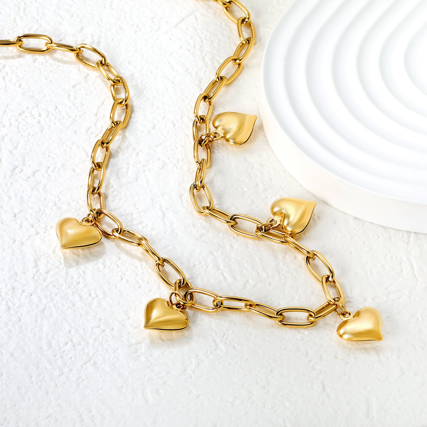 Damen elegante Edelstahl Halskette mit kunstvollem Knoten-Design Shop Nory