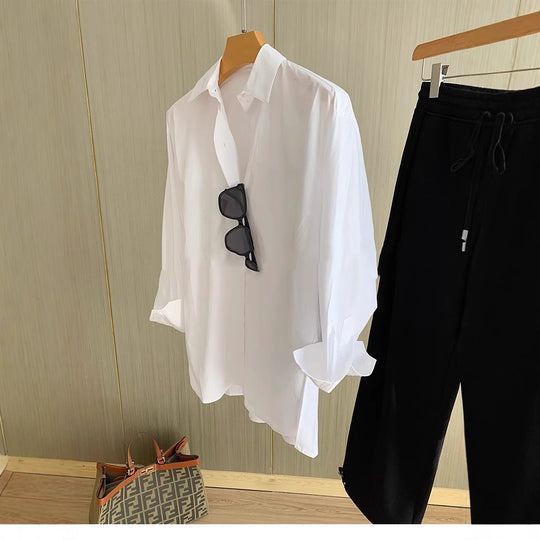 Damen Lässige Oversized-Bluse Shop Nory