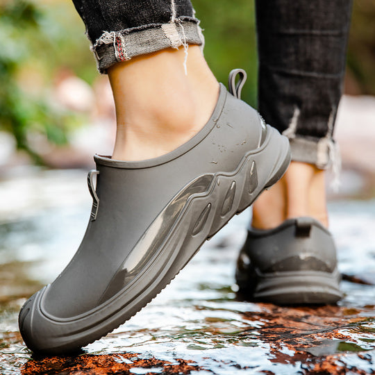Herren Robuste wasserdichte Outdoor‑Clogs aus Vollgummi mit griffiger Profilsohle Shop Nory