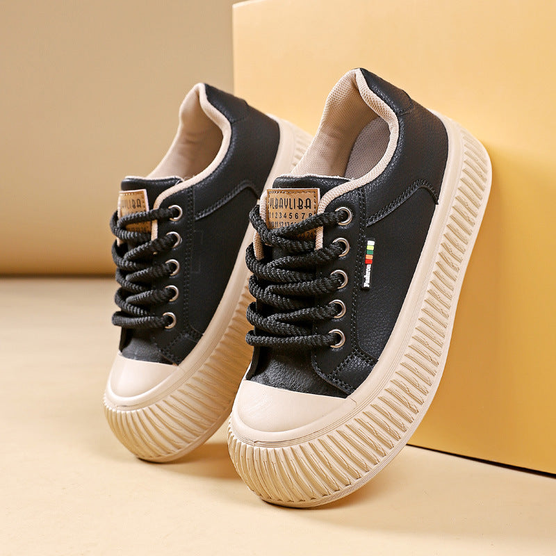 Damen Sneakers mit rutschfester Sohle und extra dicker Profilsohle