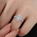 Damen Verlobungsring mit kunstvollem, floralen Design und funkelnden Zirkonia Shop Nory