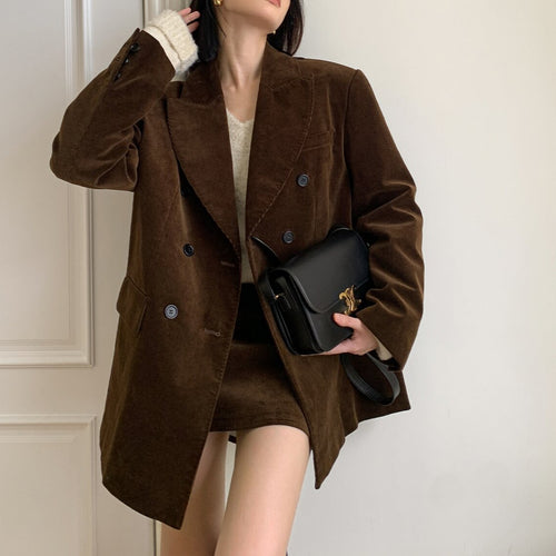 Damen Eleganter Cordblazer Shop Nory