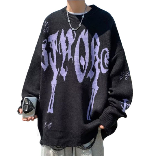 Damen Oversized Rundhalspullover Shop Nory
