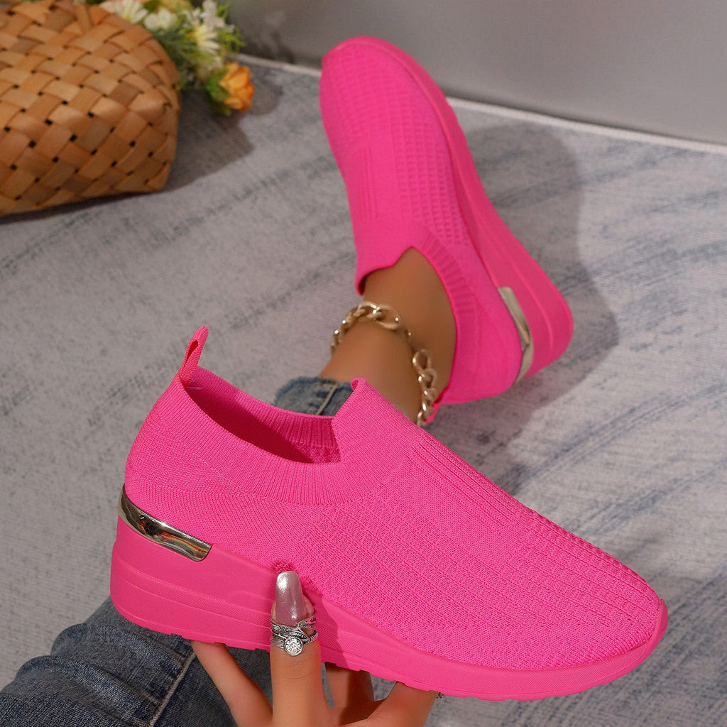 Damen Sneakers mit rutschfester Sohle und modischem Leopardenmuster