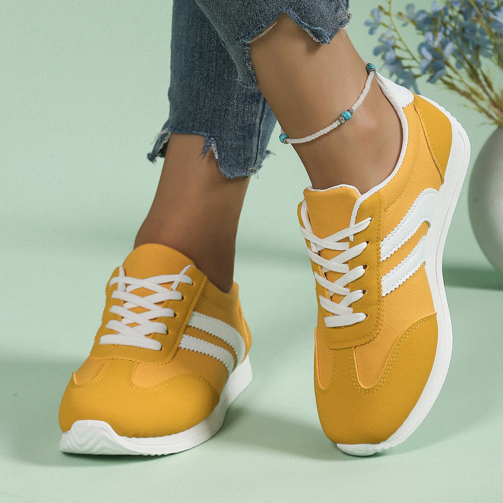Damen Freizeit-Sneaker mit atmungsaktivem Obermaterial und bequemer Dämpfung