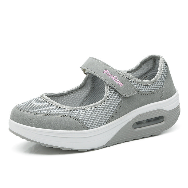 Damen Sportliche Mary-Jane Wedgesneaker mit Luftpolster und atmungsaktivem Mesh Shop Nory
