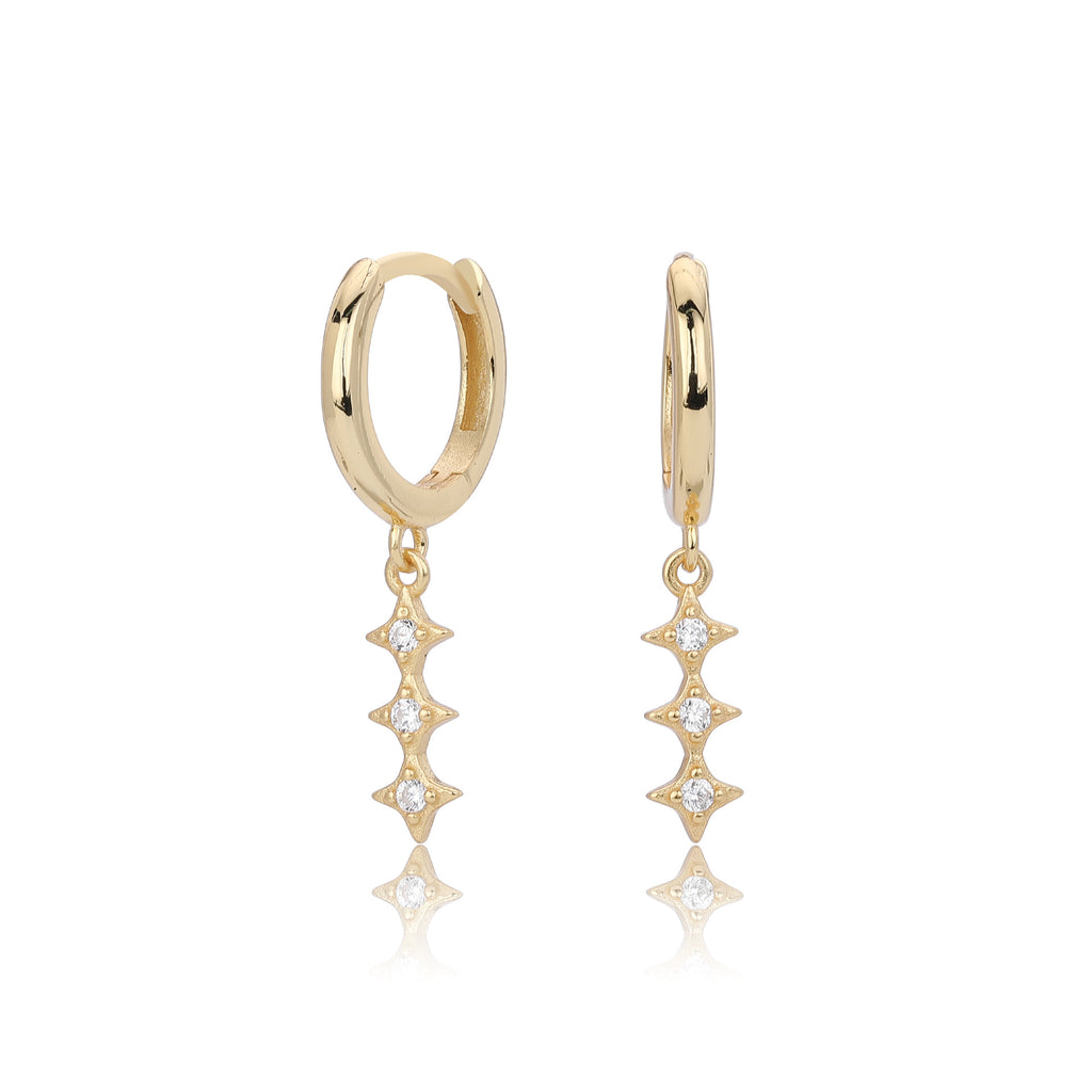 Damen Ohrhänger mit Zirkon-Anhängern aus hochwertigem 925 Sterlingsilber Shop Nory