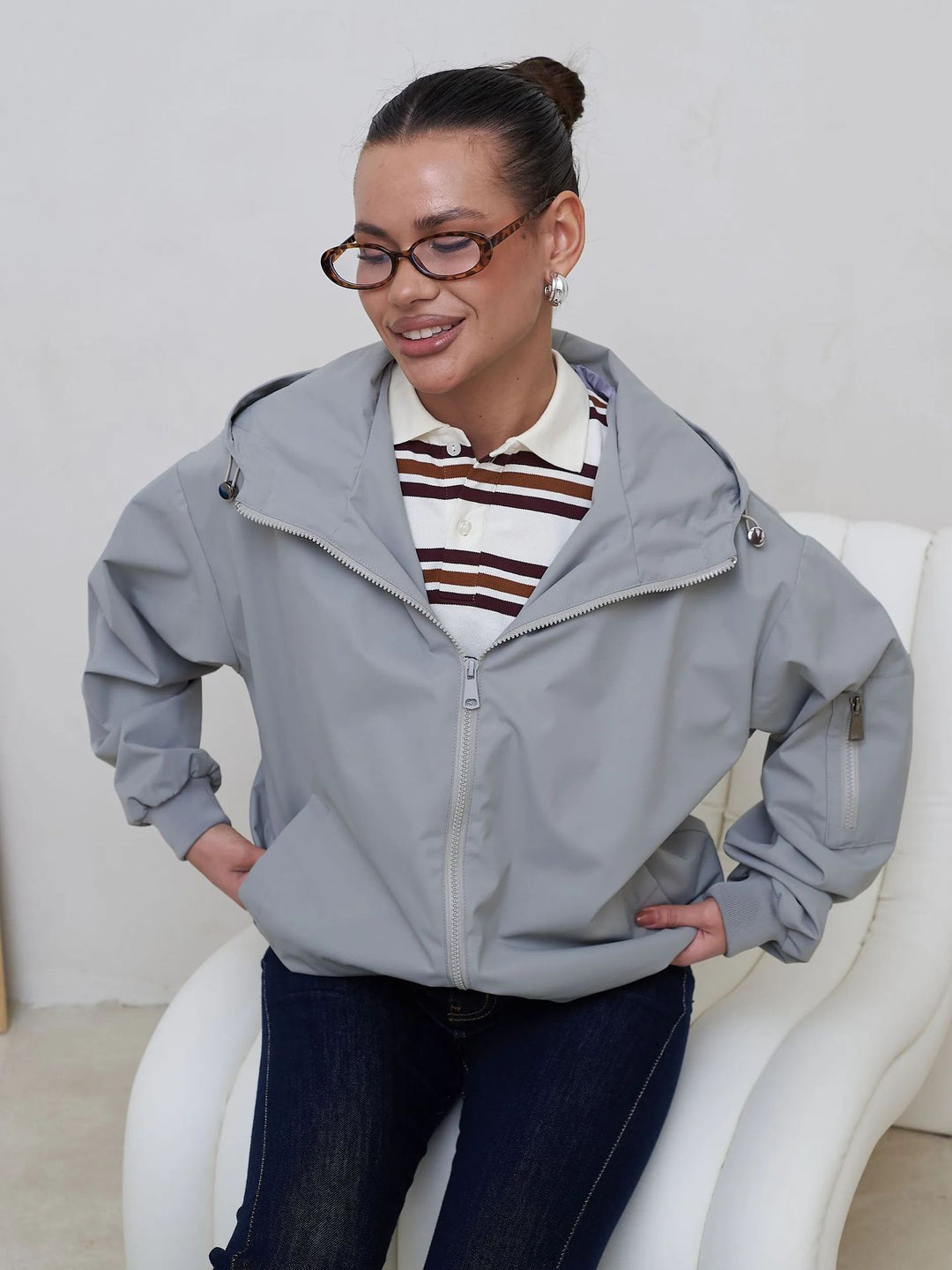 Damen Leichte und modische Freizeitjacke
