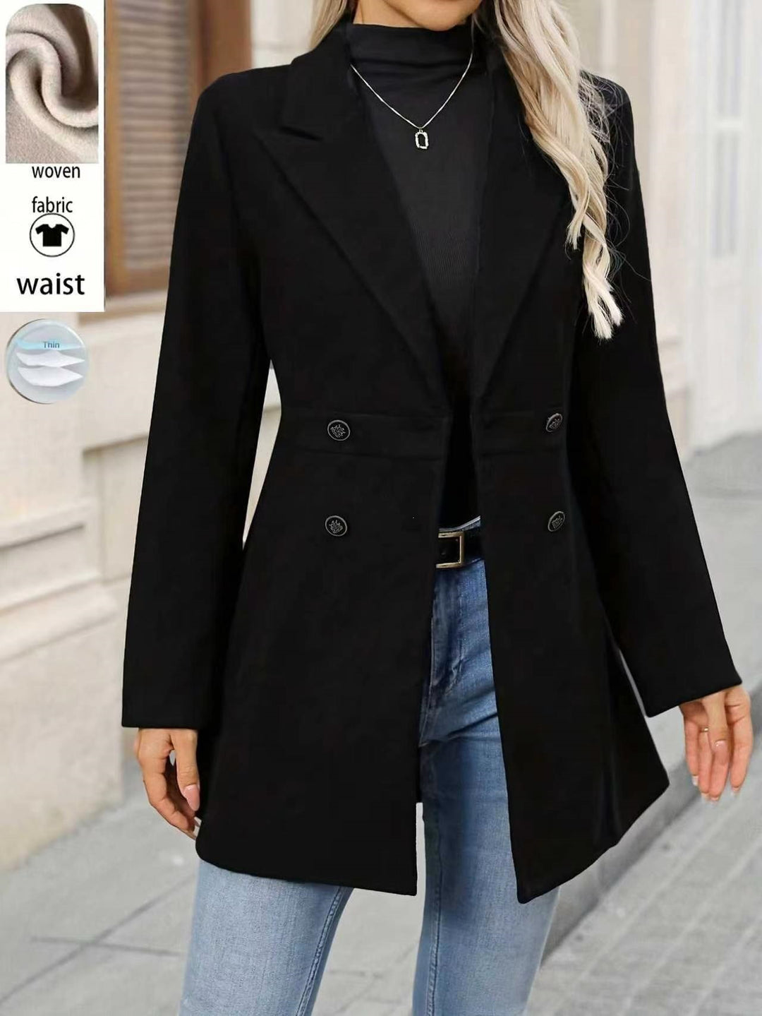 Damen Elegante und moderne Blazerjacke