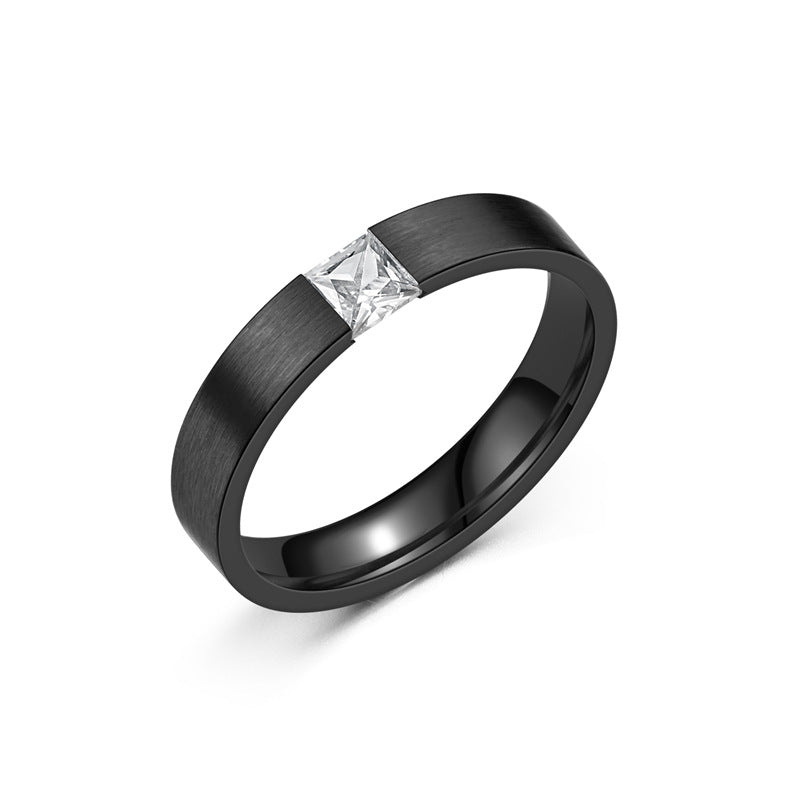 Herren Schmuckring mit elegantem Zirkonia-Besatz und modernem Design Shop Nory