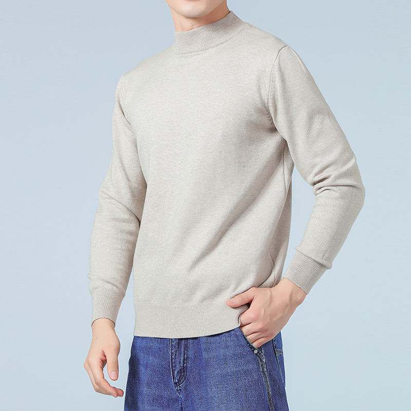 Herren Feiner Mockneck-Pullover aus hochwertigem Feinstrick mit gerippten Abschlüssen Shop Nory