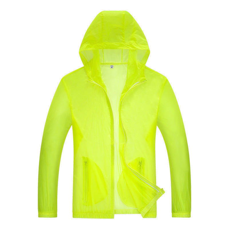 Herren ultraleichte Regenjacke mit verstellbarem Kapuzenbereich und reflektierenden Elementen ShopNory