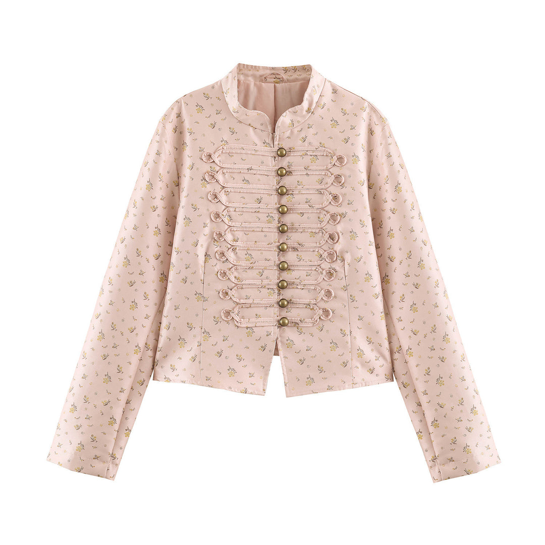 Damen Kurzjacke mit Mandarinkragen und dekorativen Knebelverschlüssen Shop Nory