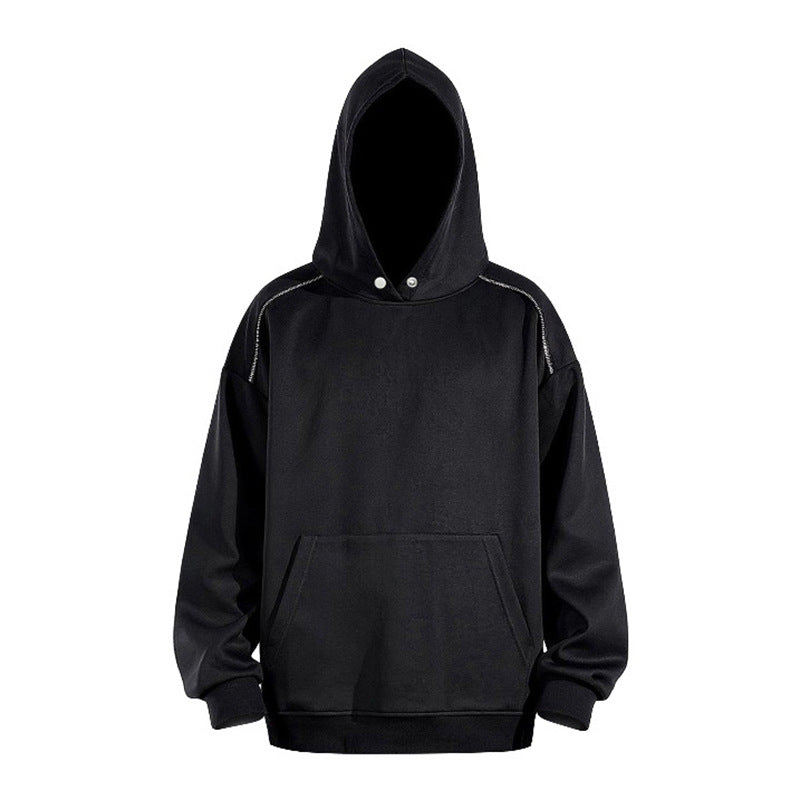Herren Oversize-Kapuzenpullover mit Kängurutasche und Raglanärmeln Shop Nory