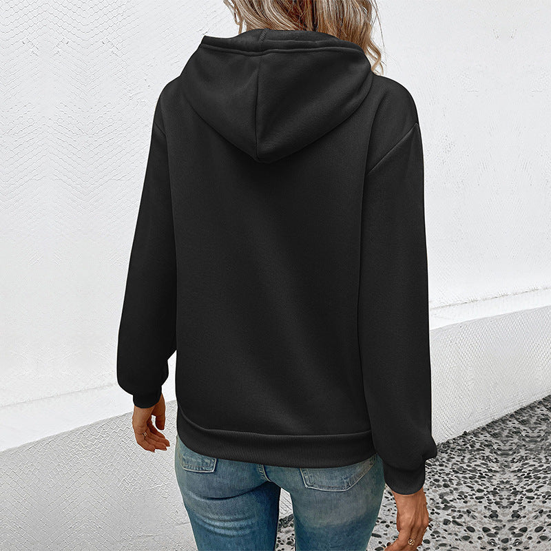 Damen Hoodie mit Halloween-Kürbisprint, Kapuze und Kängurutasche Shop Nory