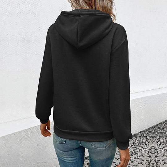 Damen Hoodie mit Halloween-Kürbisprint, Kapuze und Kängurutasche Shop Nory