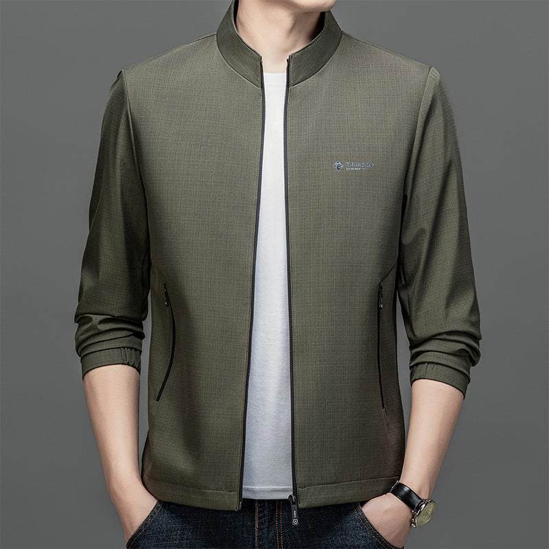 Herren Modische Sportjacke mit Stehkragen Shop Nory