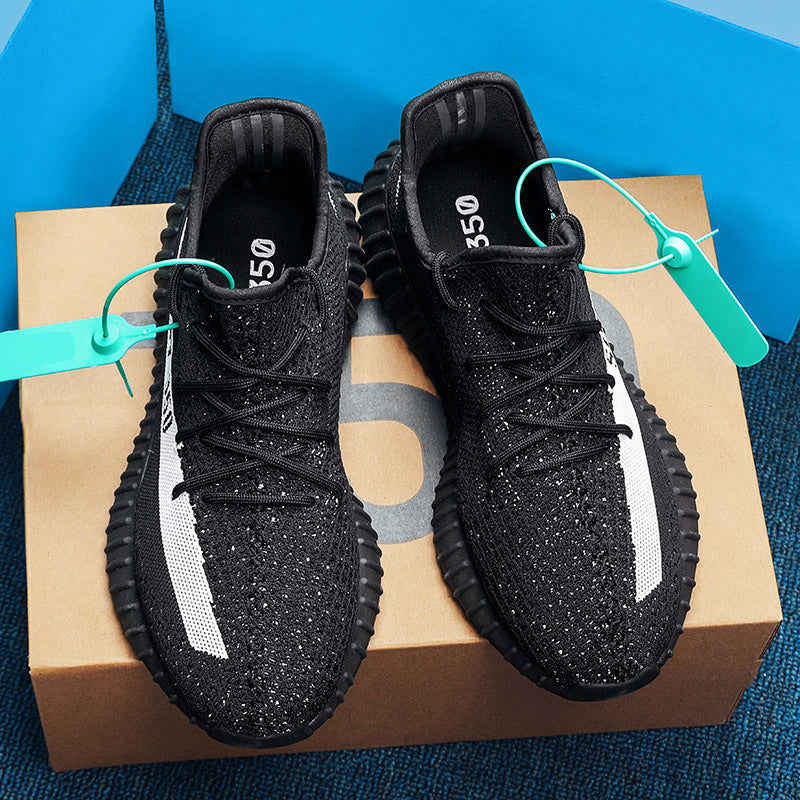 Damen sportliche und luftige Sneakers mit atmungsaktivem Strickoberteil Shopnory