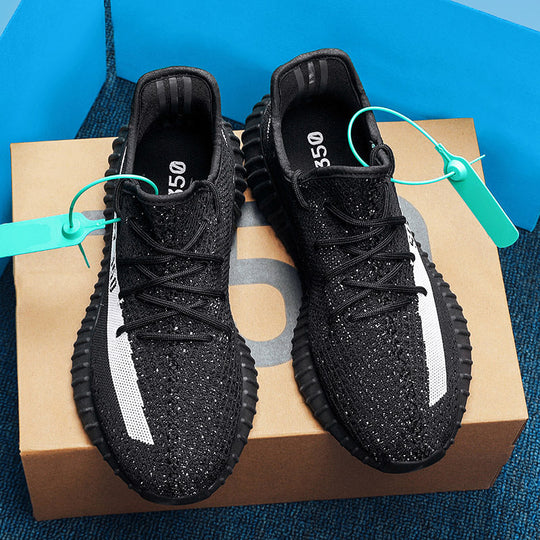 Damen sportliche und luftige Sneakers mit atmungsaktivem Strickoberteil Shopnory