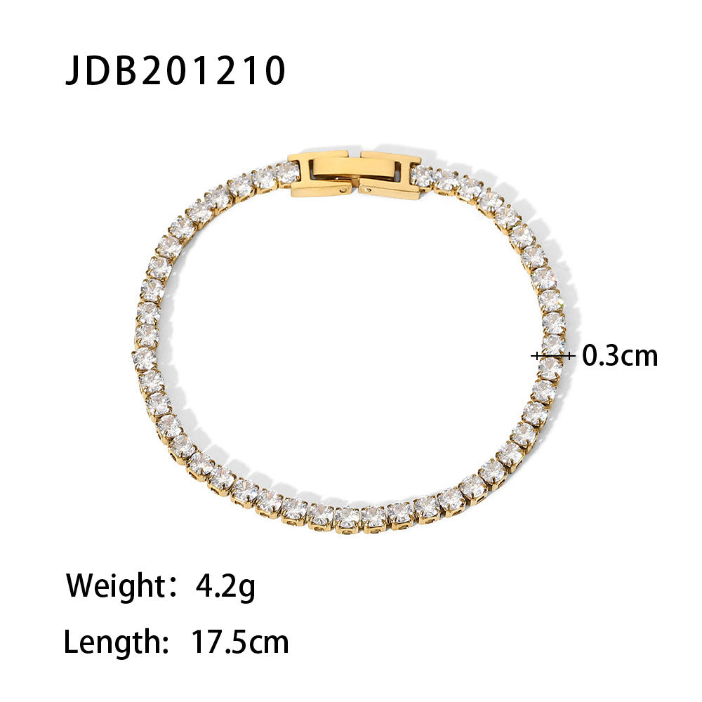 Damen Armband mit funkelnden Kristallen und hypoallergener Edelstahlverarbeitung Shop Nory