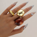 Damen elegantes Ringe-Set mit einzigartigen Formelementen Shop Nory