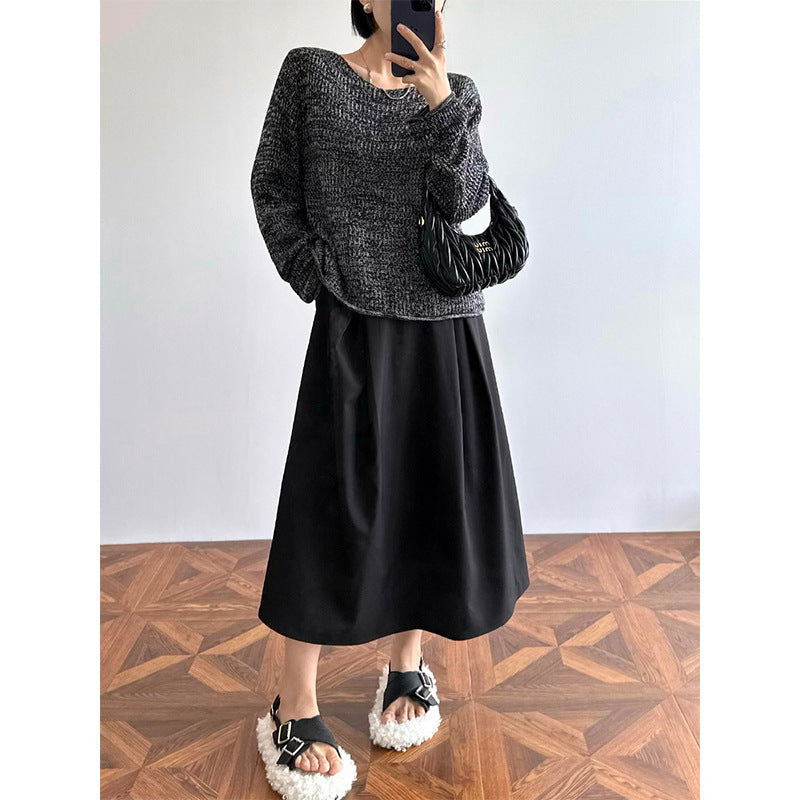 Damen Elegante und lässige Midi-Bluse mit Knopfdetail Shop Nory