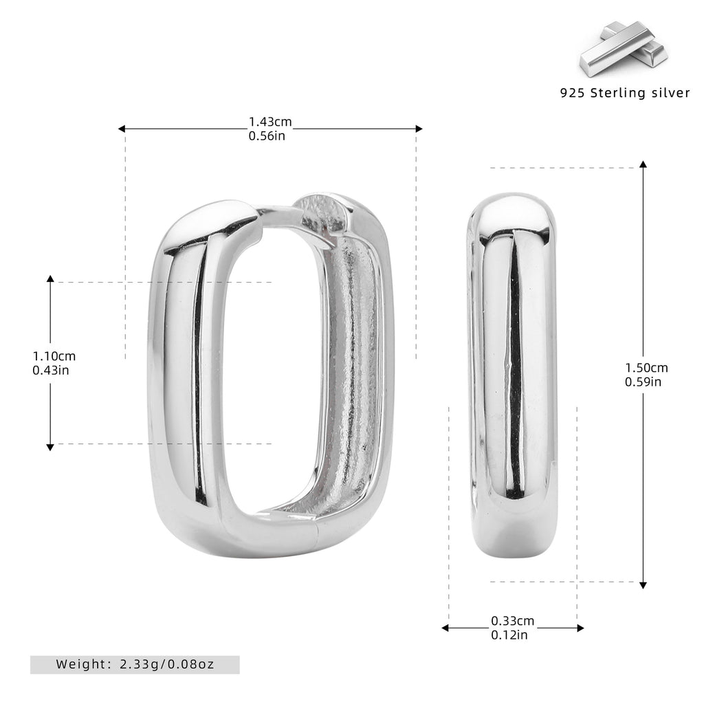 Damen goldfarbene Creolen aus hochwertigem 925 Sterling Silber Shop Nory